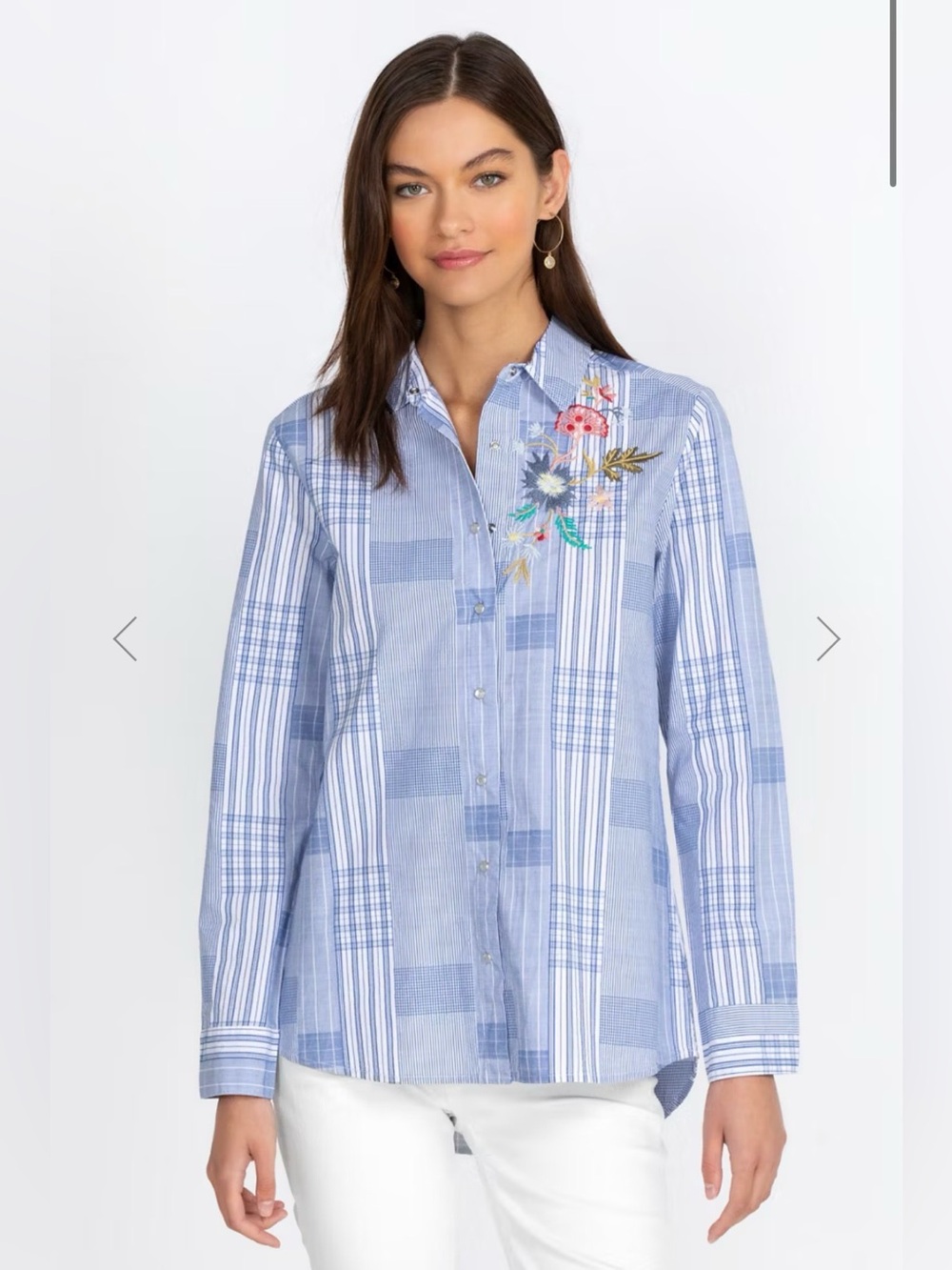 Johnny Was Zanzibar Button Down Shirt